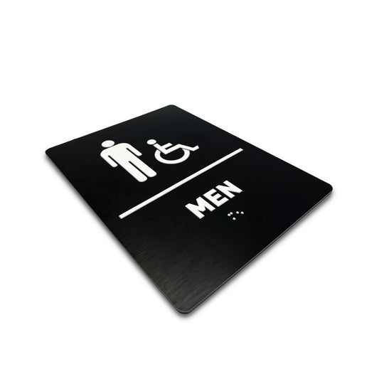 Men/Wheelchair - Brushed Black