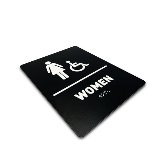 Women/Wheelchair - Brushed Black