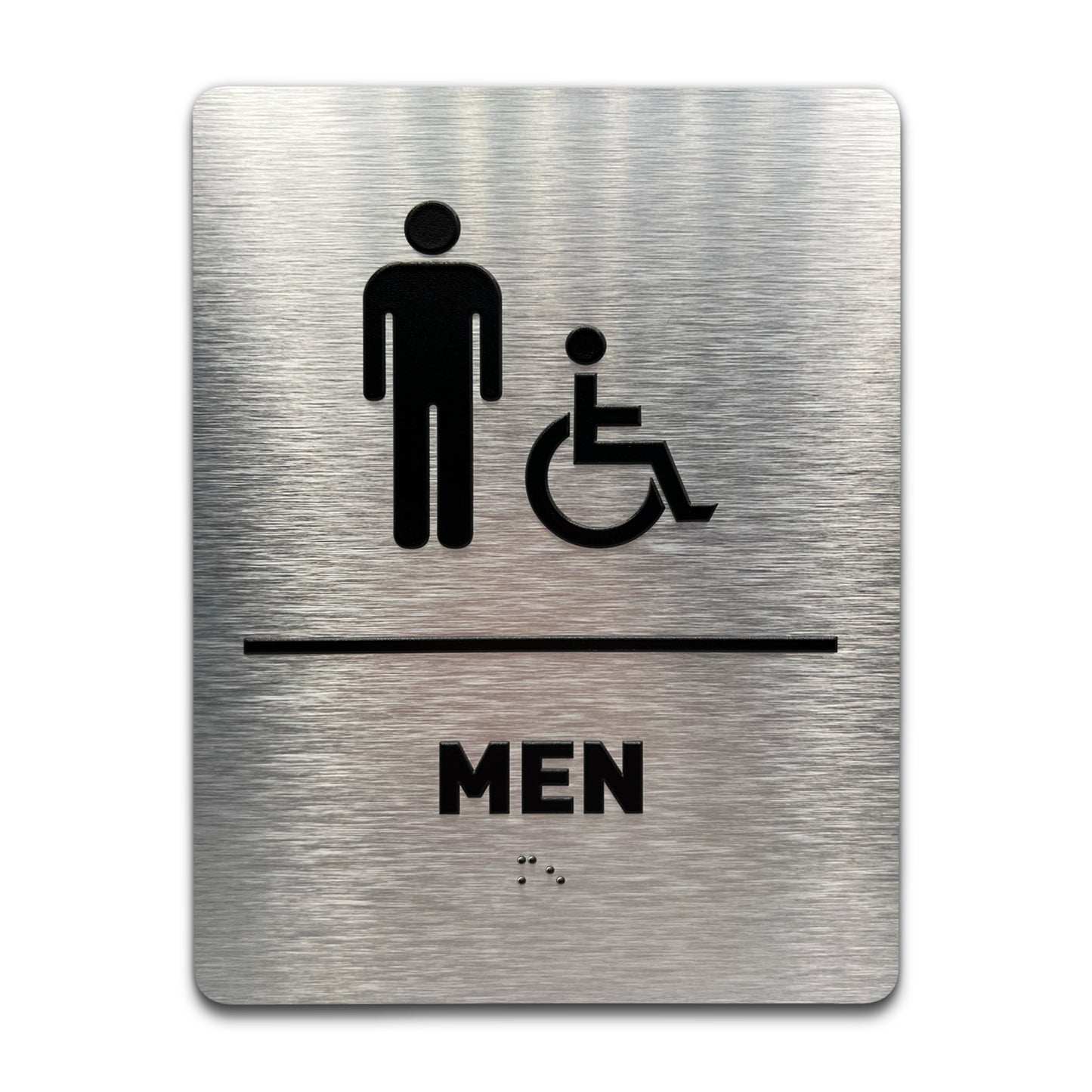 Men/Wheelchair - Brushed Aluminum