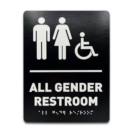 All Gender/Wheelchair - Brushed Black