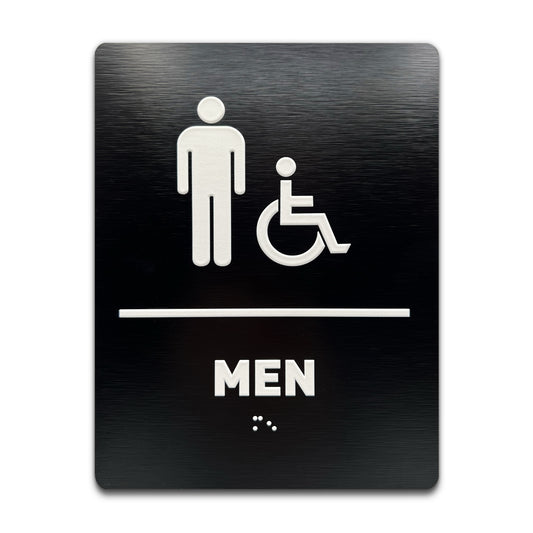 Men/Wheelchair - Brushed Black