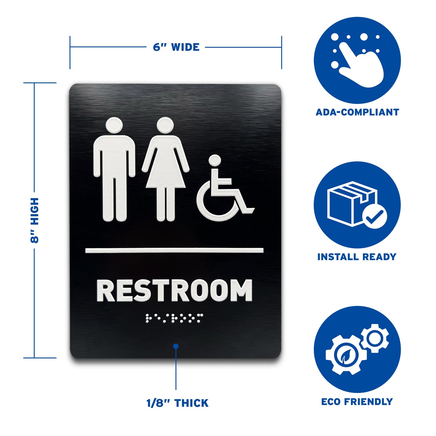 Gender Neutral/Wheelchair - Brushed Black