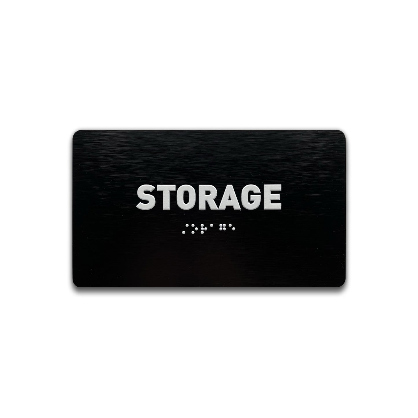 Storage Sign - Brushed Black